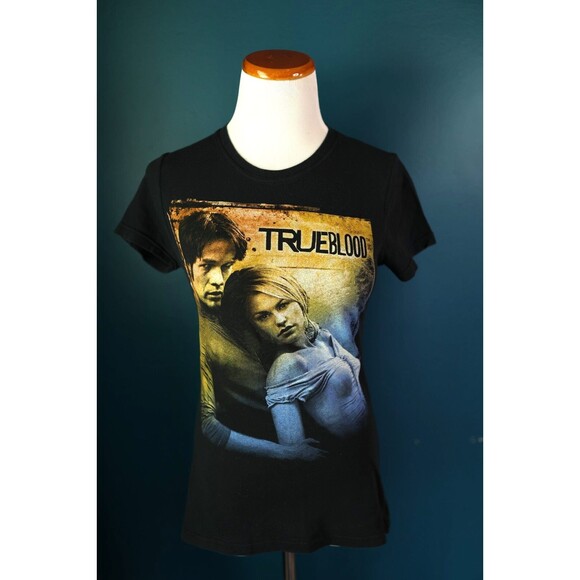 Vintage Y2K 2010 HBO True Blood Bill Sookie Womans Black Graphic T shirt M - Picture 1 of 11